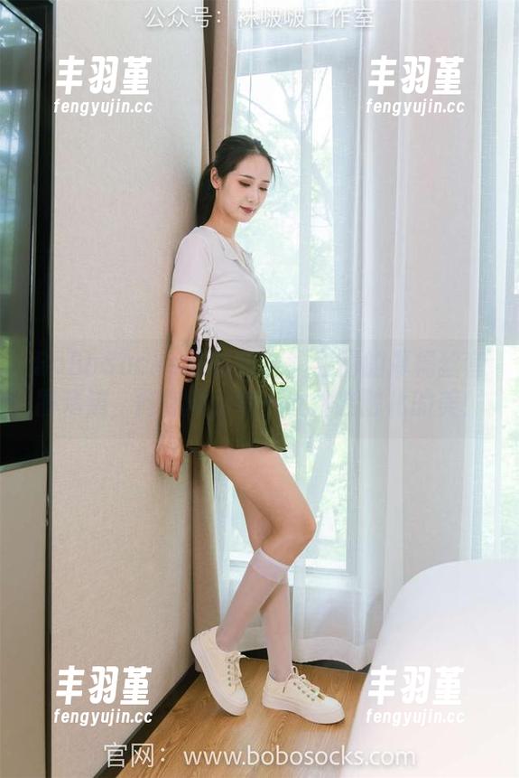 BoBoSocks袜啵啵 - 甜甜圈的厚橘丝套图精选，向你展示每一丝都能融化的美！